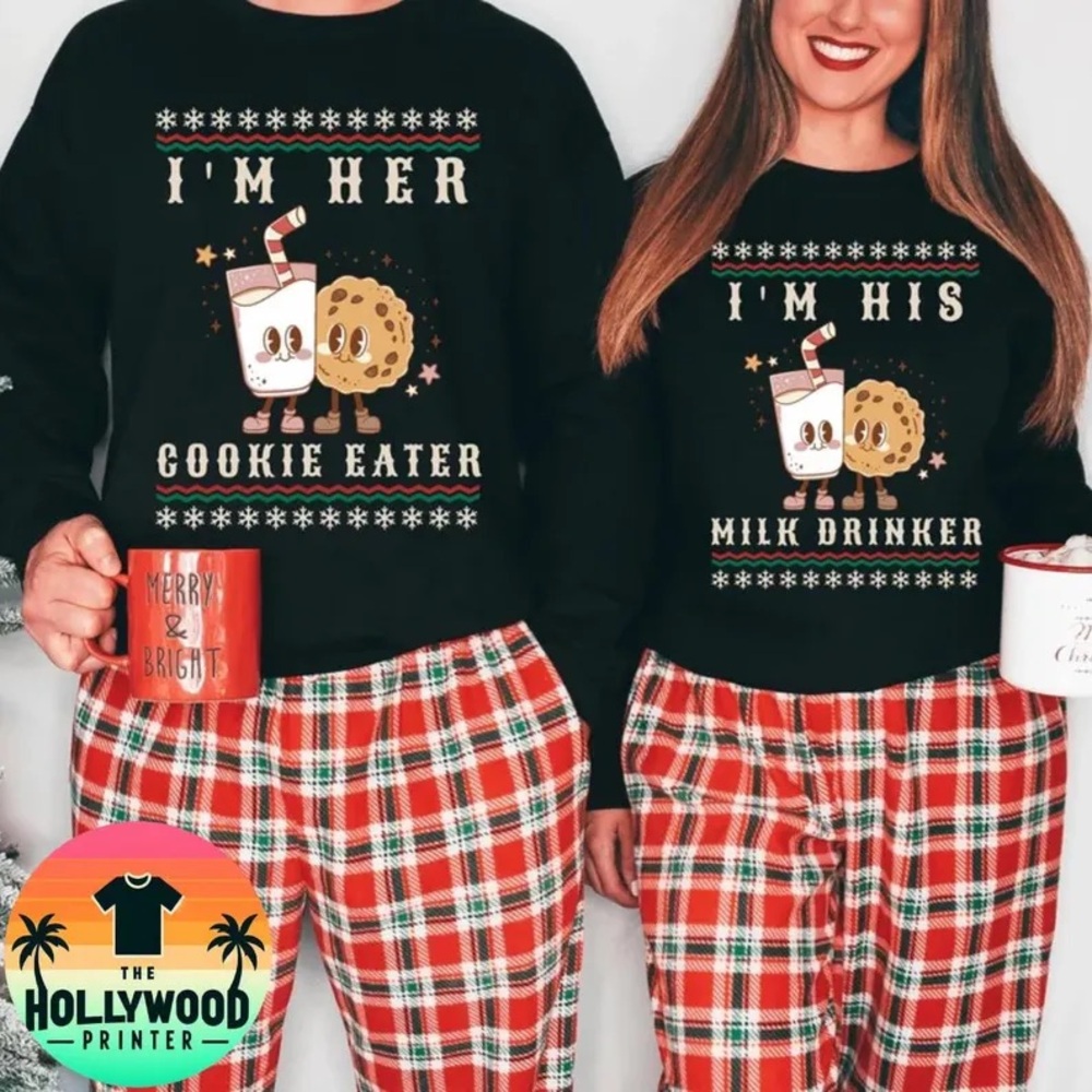 Matching Christmas Couple Sweaters Funny, Holiday Couples Sweatshirt, Funny Xmas